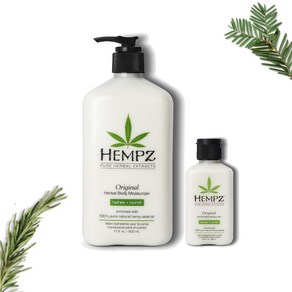 hempz 헴즈 바디모이스쳐라이저 500ml+66ml 세트 오리지널 허벌