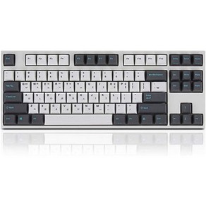 레오폴드 FC750R KORENG 화이트/그레이 PD 87Keys 고급 기계식 키보드 체리 MX 스위치KOR 블루 스위치, KOR Blue switches