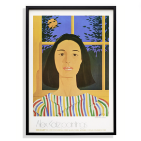 [알렉스 카츠] Alex Katz East Inteio Potait (액자포함) 61x88.8cm, 알루미늄(골드), 1개