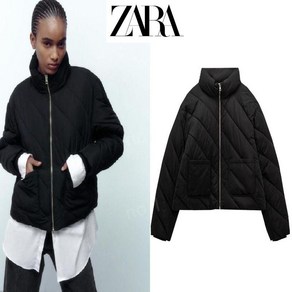 자라 트윌 지퍼 패딩 점퍼 ZARA 2컬러