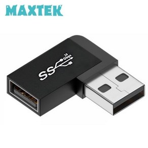 무배 MT461 USB3.2 M/F 연장젠더 좌향 90도꺽임10Gbps, 1개