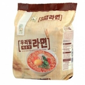 우리밀 라면 매운맛, 4개