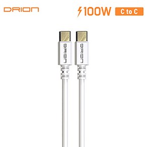 [T&J] DRION 드리온 PD 100W CtoC 초고속 충전 케이블 C to C 1.5M, 1개, 상세페이지 참조