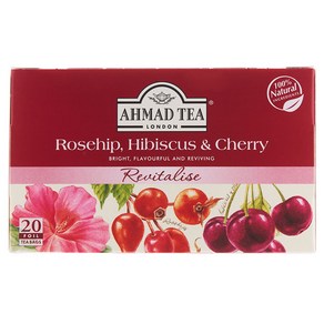 (Ahmad Tea)아마드티 로즈힙 앤 히비스쿠스체리 20개입, 40g, 1개