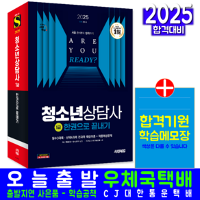 청소년상담사 1급 필기 책 교재 최신기출문제해설 한권으로끝내기 2025, 시대고시기획