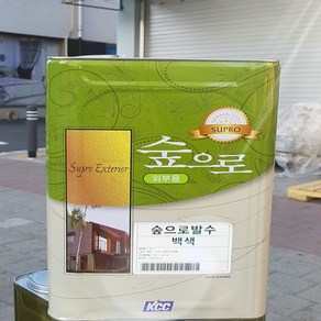 KCC페인트 숲으로 발수 18L 백색 외벽 발수코팅 외부수성페인트, 1개