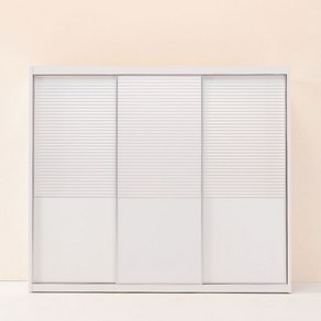 레오가구 하프갤러리S 화이트 슬라이딩장롱/옷장 (3통구성), 옷봉장, 이불장, 정리장