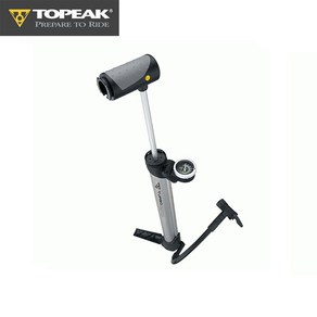 TOPEAK 토픽 펌프 Tubo Moph G 터보 몰프 휴대용 자전거 펌프 게이지 포함 소형 핸드펌프, 블랙, 1개