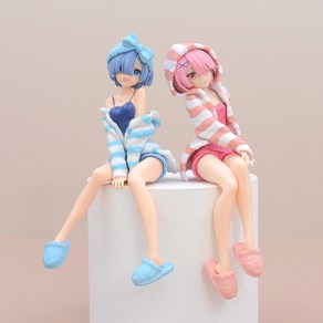 Re제로 피규어 렘 람 누들스토퍼 REM RAM 미소녀 피규어 15.5cm, 렘(비닐포장), 1개