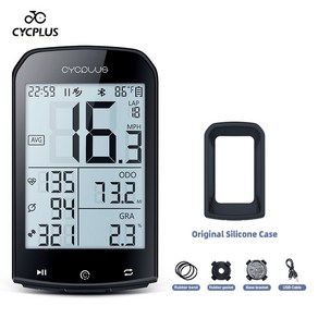 CYCPLUS M1 자전거 컴퓨터 GPS 무선 주행 거리계 산악 자전거 도로 Cyclocompute 속도계 사이클링 케이던스 심박수 센서 오리지널 정통 무료 보호 커버, M1 Fee Case, 1개