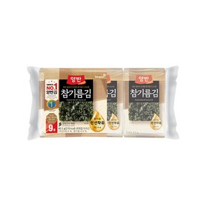 양반 참기름김 식탁김(9매), 45개, 4.5g