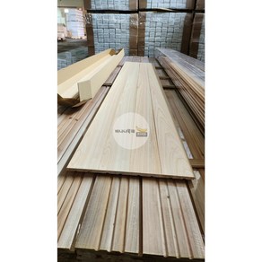 오리지널 일본산 히노끼(편백) 단판 무절 루바 10Tx100x2400mm (8개묶음), 8개