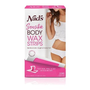 Nad's 네즈 센시티브 스킨 바디 왁스 스트립 28개입 Body Wax Strips Sensitive Skin, 1개