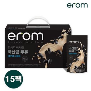 국내산 검은콩 고칼슘 총 15팩(180ml*15입*1케이스), 180ml, 90개