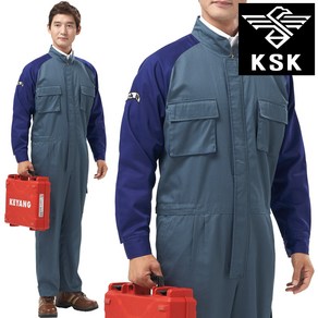 봄 여름 스즈끼복 긴팔 반팔 kSK-18 쑥색 M~4XL 빅사이즈 춘추 일체형 정비복 작업복 남자 일육