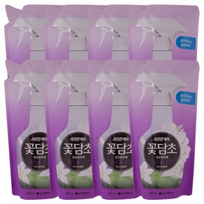 [KT알파쇼핑]샤프란 꽃담초 섬유탈취제 리필 320mL 자스민꽃 x 8개