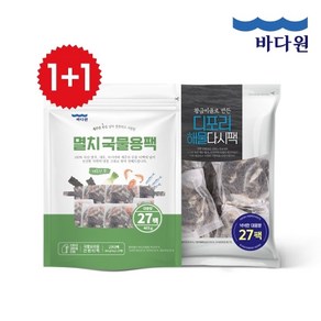 바다원 [바다원] 제주무 멸치 국물용팩 405g+디포리 해물다시팩 405g, 없음, 405g