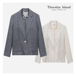 써스데이아일랜드 Thusday Island 아웃포켓 싱글 테일러드 자켓(T222MJK135W) 275927