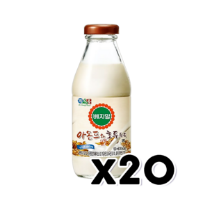 베지밀 아몬드와호두 두유 병음료 190ml x 20개, 단품