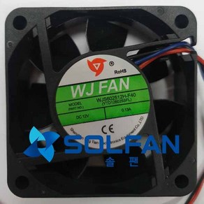 솔팬 WJS602512H-F40 DC12V FAN DC팬 60mm 사이즈 / WJ팬 / 60MM X 25MM 사이즈 / 4000RPM / MADE IN CHINA, 1개