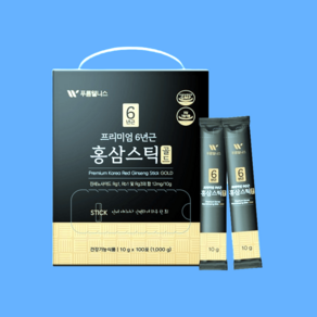 푸름웰니스 홍삼스틱 골드 프리미엄 6년근 진세노사이드 10g 100포 1000g, 1kg, 1개