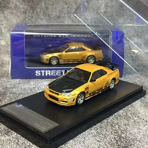 Steet Weapon 1:64 닛산 스카이라인 GT-R (R34) 탑 시크릿, 1개