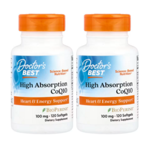 닥터스베스트 하이 앱솔션 CoQ10 100mg 소프트젤, 120정, 2개