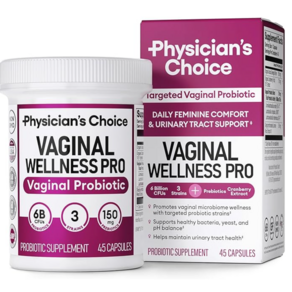 Physician's CHOICE 피지션스 초이스 여성 질 유산균 Vaginal Pobiotics fo Women [미국 최신상품 직구], 1개, 45정