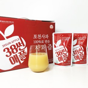 38sunapple 38썬애플 100% 포천 사과즙, 120ml, 50개입, 50개