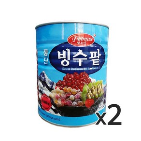 팥모아 빙수팥 골드 통조림, 3kg, 2개