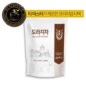 Geatea 그래이티 국산 도라지 차 50티백, 1개, 50개입, 1g