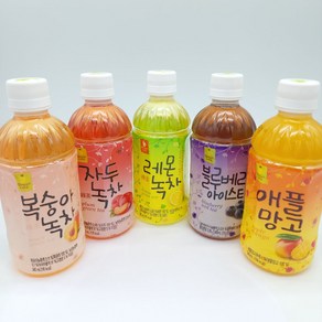 웰그린 복숭아 레몬 자두 녹차 블루베리 아이스티 애플망고 340ml, 1개