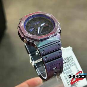 [정품]국내발송 지샥 지샥빅페이스 G-SHOCK GA-2100AH-6A 빅페이스 디지털 아날로그 팔각 남성 우레탄시계