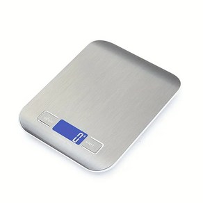 휴대용 주방 체중계 커피 전자 스테인레스 스틸 표면 LCD 백라이트 음식 저울 계량 도구 5kg 10kg 1g, 5kg 1g, 02 5kg 1g