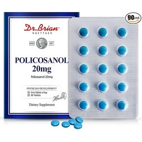 닥터브라이언 사탕수수 폴리코사놀 20mg 90타블렛/ 콜레스테롤/HDL/LDL 90정 1개