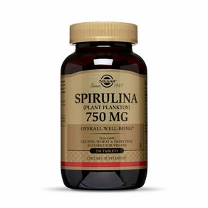 Solga Spiulina 솔가 스피루리나 고단백 750mg 250정, 1개