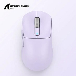 Attack Shak X3 블루투스 마우스 경량 PixAt PAW3395 26000dpi 650IPS 트라이 모드 연결 매크로 게임용, Lavende, 02 Lavende