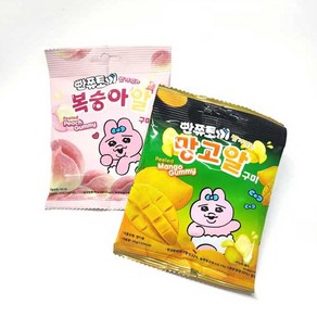 빤쮸토끼 벗겨먹는 복숭아알 구미, 1개, 40g