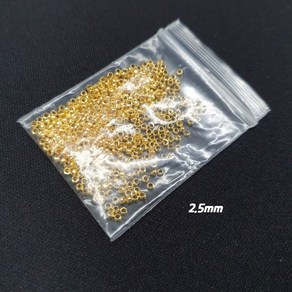 PARABRO 누름볼 비드팁 골드 2.5mm, 1개