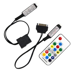 컴튜 컴퓨터 12V / 5V 유무선 RGB LED 컨트롤러, 12V 유선 컨트롤러, 1개