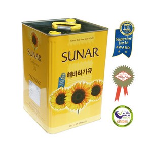 수날 해바라기유 18L 업소용 식용유 CAN(씨앗NON-GMO)