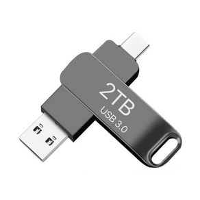 USB 3.0 고속 대용량 플래시 드라이브 2TB Type-C 휴대폰 컴퓨터 겸용 OTG, 1개