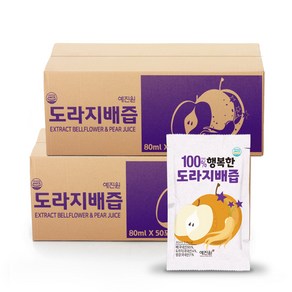 [KT알파쇼핑][행복한밥상] HACCP인증 행복한 도라지배즙 100포, 1개, 4L