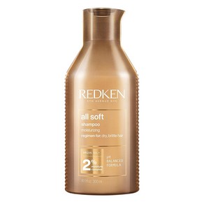 싼테 샴푸Redken All Soft Shampoo fo Dy Hai Moistuizing with Agan Oil &amp; 더 빛나고 부드, 1개