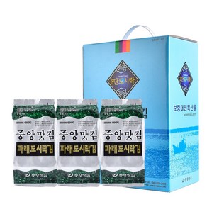 중앙맛김 보령 대천김 파래김 도시락김 60봉/조미김/구운김, 60개