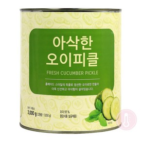 푸드올마켓_ 신세계푸드 아삭한 오이피클 3kg-캔, 3kg, 1개