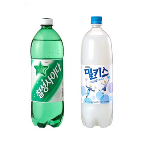 칠성 사이다 1개 + 밀키스 1개, 1.5L, 3세트