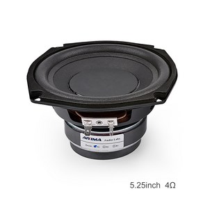 AIYIMA 1Pcs 5.25인치 서브우퍼 스피커 4옴/8옴 100W 우퍼 오디오 스피커 HIFI 베이스 스피커 5.1 서브우퍼 DIY용