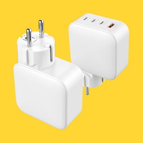 감비앤코 120W 4포트 USB-A C 타입 PPS 초고속 PD 충전기, 화이트, 1개