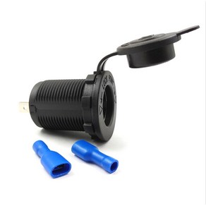 캠핑카 카라반 차량 파워뱅크 매립형 시가소켓 시거잭 12~24v USB출력 DIY, 1.시거소켓, 1개